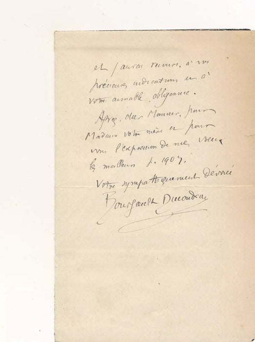 L-A BOURGAULT-DUCOUDRAY 4 lettre autographe à Charles MALHERBE Thamara Schubert