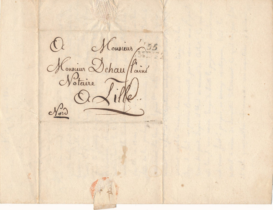 Famille de Flavigny Metz 1820 lettre autographe signée