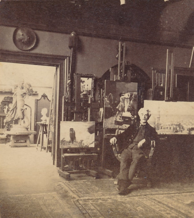 Jean Léon Gérôme 5 photos photographie atelier Bellone sculpture 1891