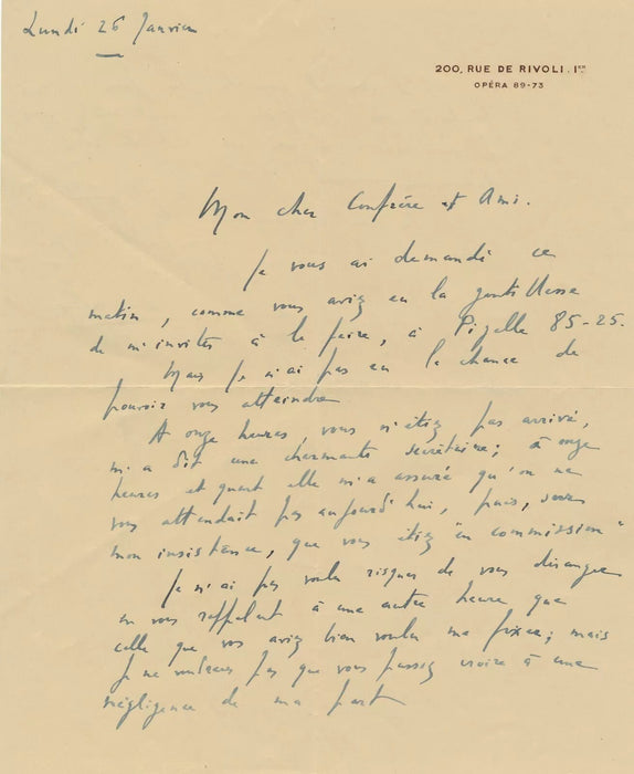 Jean SARMENT 5 lettre autographe et CPAS bel ensemble sur le théâtre