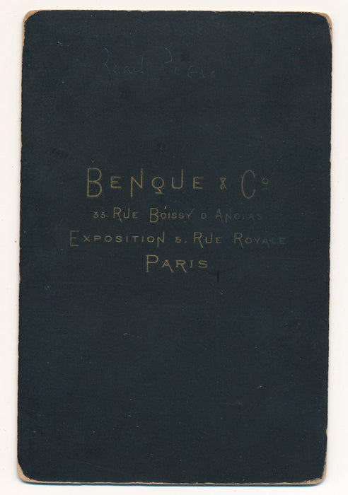 Raoul Pugno photo photographie signée albumine musique Benque