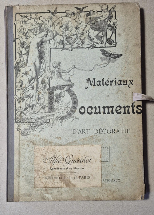Matériaux et documents d’art décoratif 57 planches imprimées héliotypie fleur v. 1900 Armand Guérinet