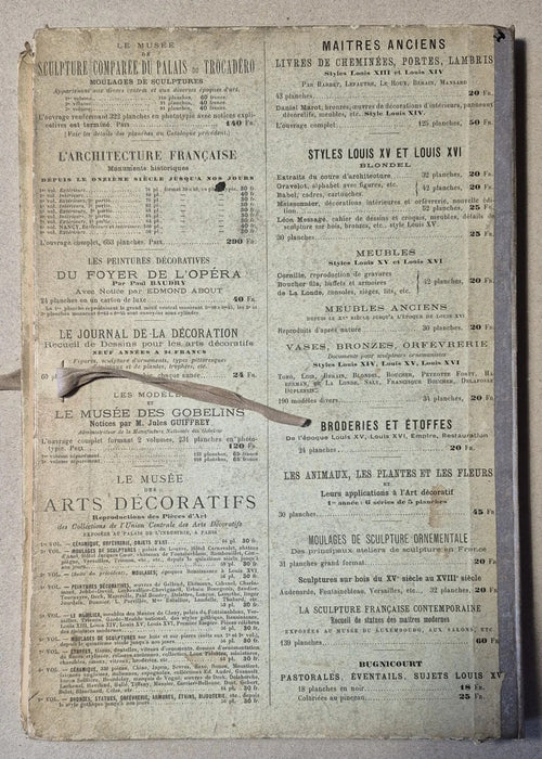 Matériaux et documents d’art décoratif 57 planches imprimées héliotypie fleur v. 1900 Armand Guérinet