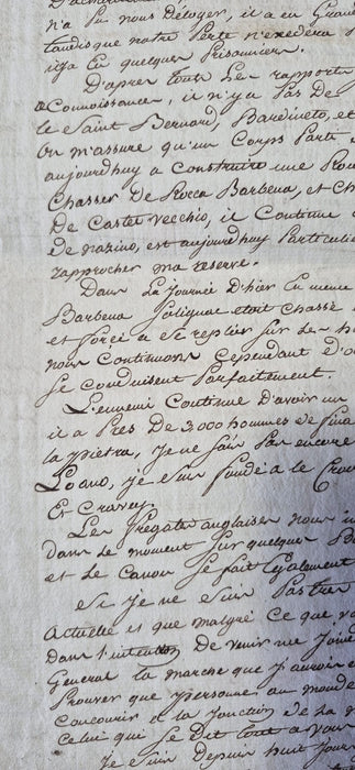 Louis Gabriel Suchet à Masséna copie 6 lettres 1800 Bonaparte campagne Italie
