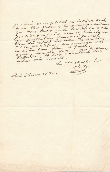 Charles Joseph de Pully général 2 lettres autographes signées éditeur A. Vaton