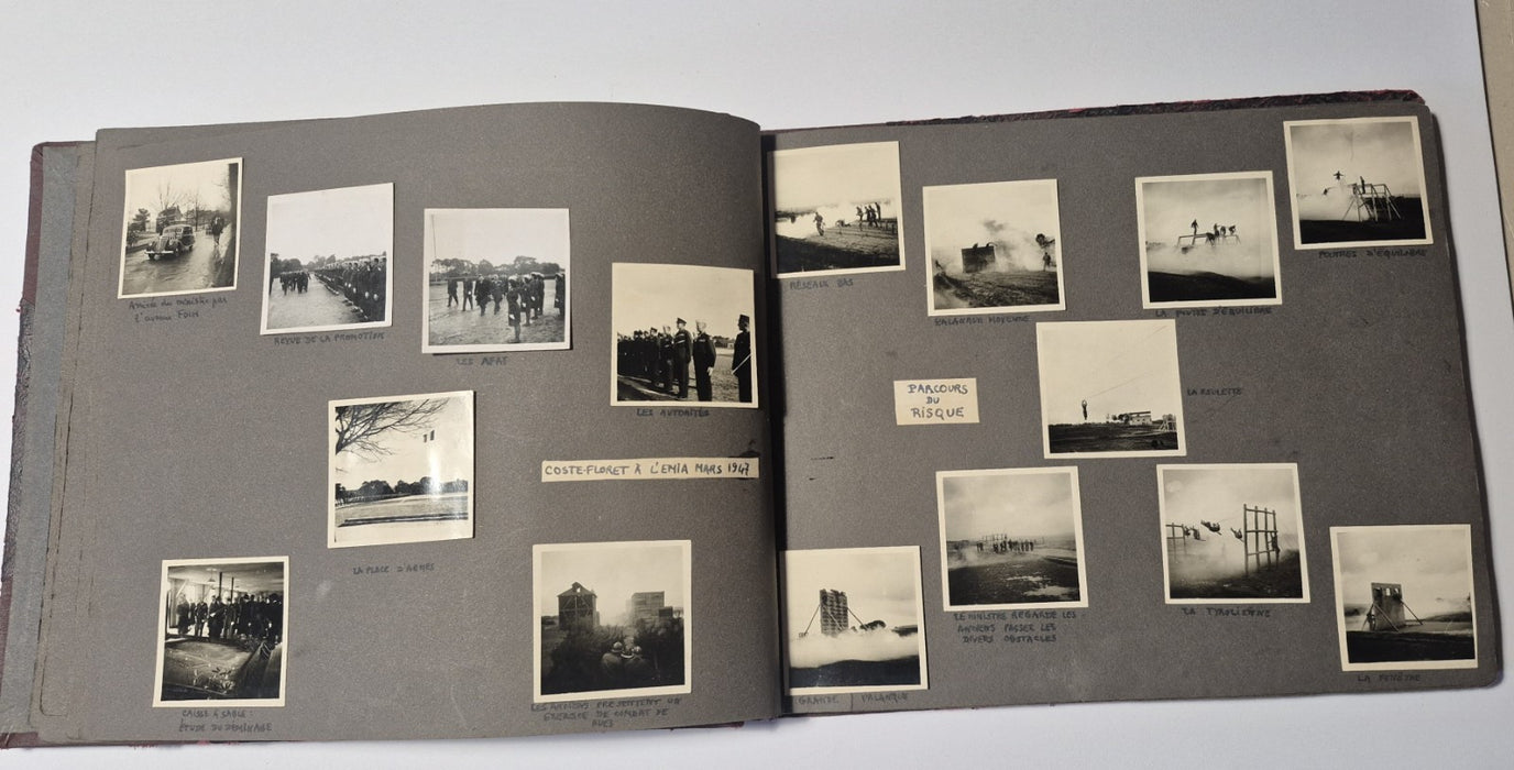 magnifique album ecole spéciale militaire inter armes plus de 130 photos 1944-47
