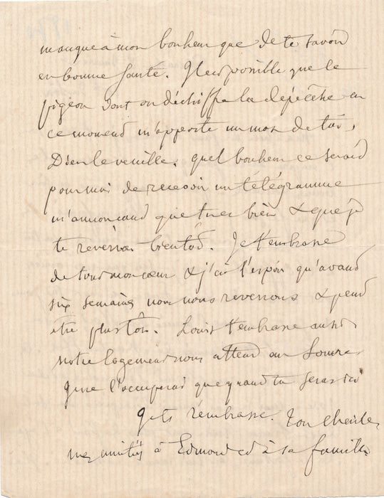 Guerre 1870 Charles Blanc pigeongramme garde nationaux lettre autographe signée