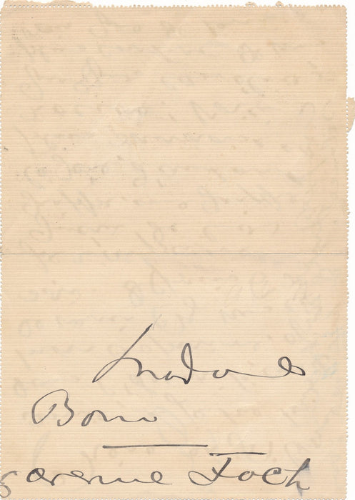 Anna de Noailles lettre autographe signée Je me tiens dans l’obscurité Bour