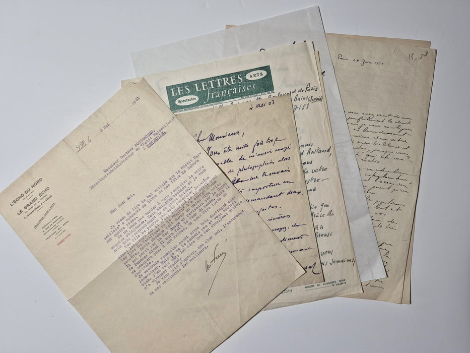 lot journalisme 69 auteurs lettres Barrès Cuvillier Fleury Lazareff Brisson...