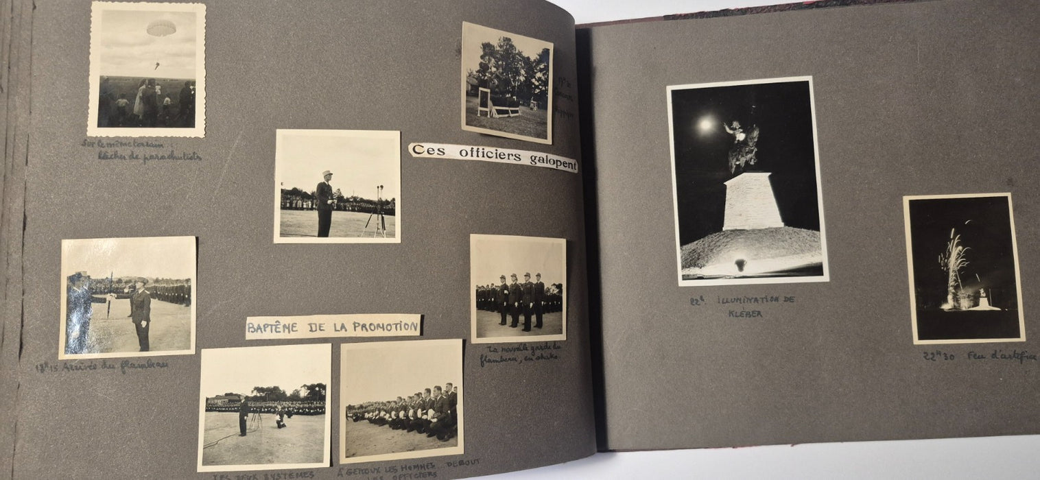magnifique album ecole spéciale militaire inter armes plus de 130 photos 1944-47