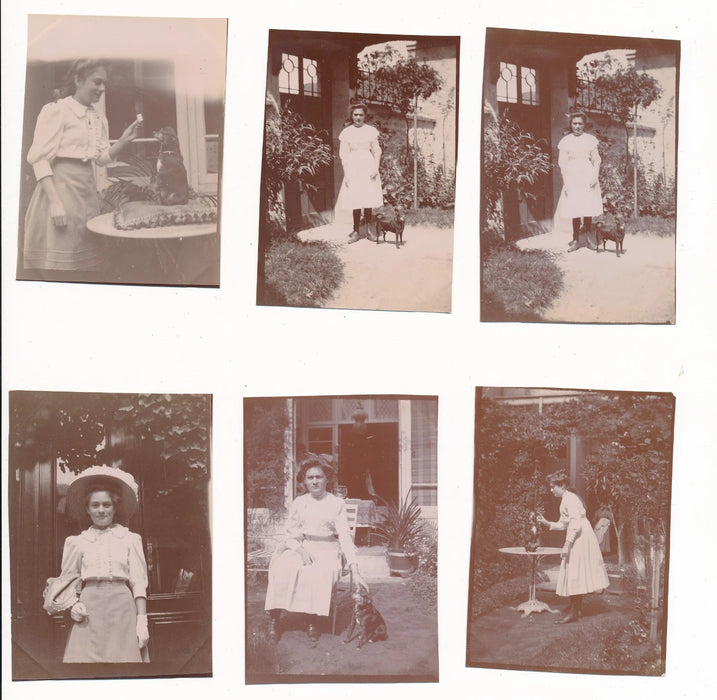 La jeune fille en blanc 24 snapshots photos amateur  v. 1910 femme