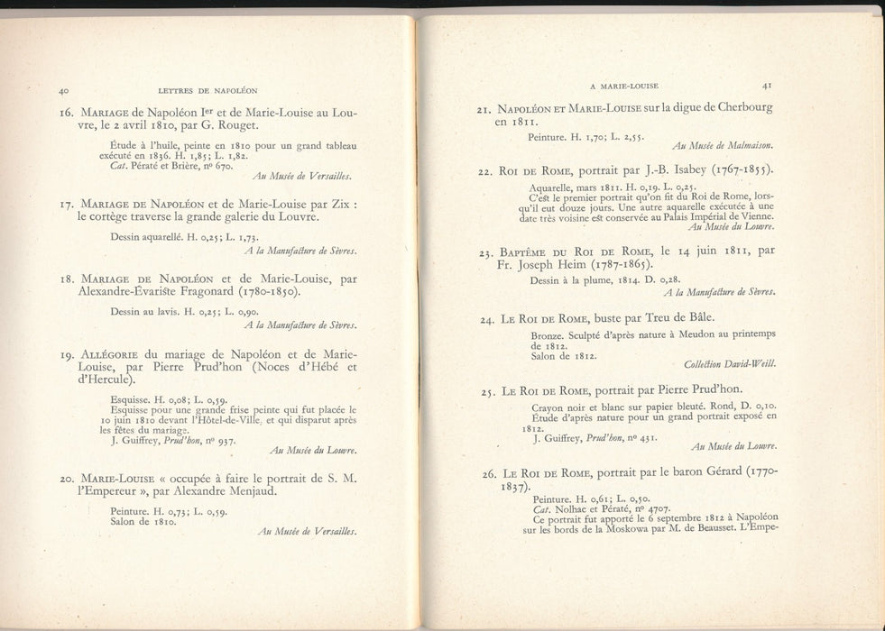 Exposition 318 lettres de Napoleon à Marie Louise exposition Bibliothèque 1965