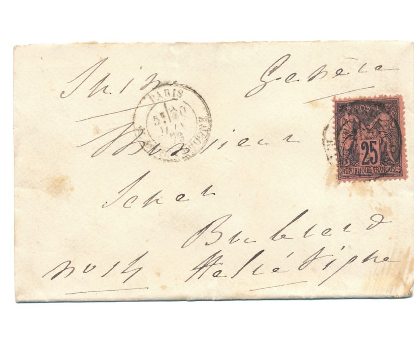 Louise de BROGLIE Cléron  Haussonville lettre autographe  Coppet Ingres