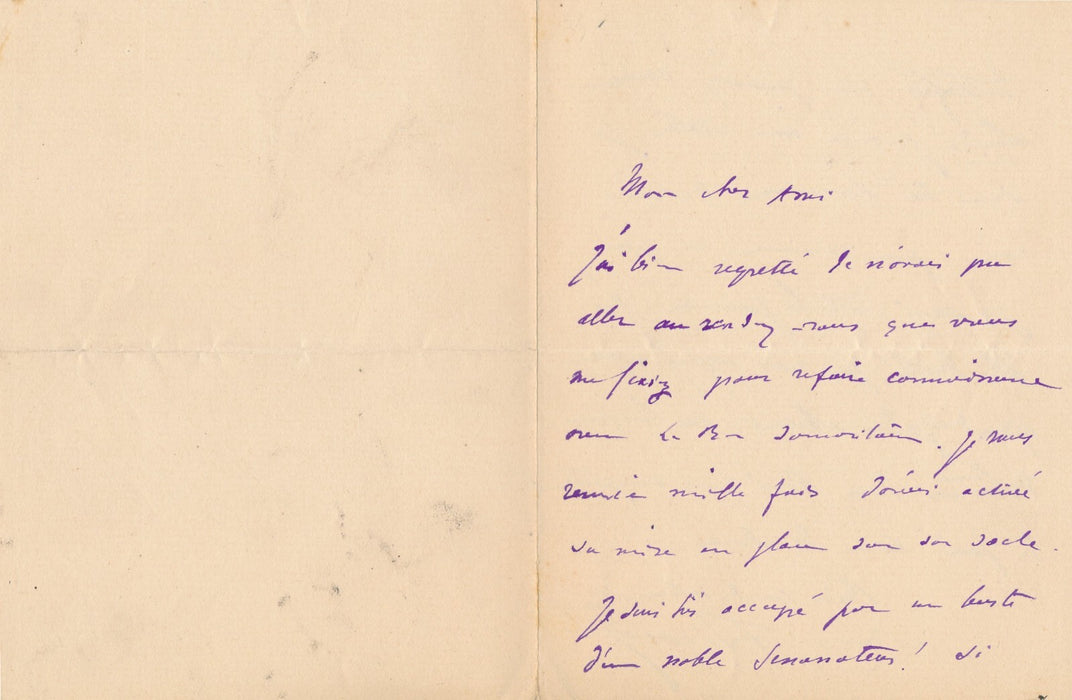 François SICARD 2 lettre autographe signée Le Bon Samaritain