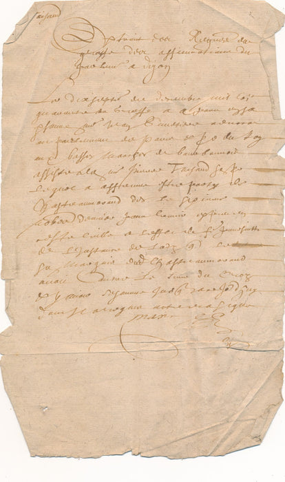 Claude Marquis de Châteaumorand Loire 4 documents époque 1640 1696