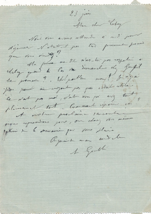 communard Albert Gouillé 3 lettres autographes Alexis Lebey docteur Goupil