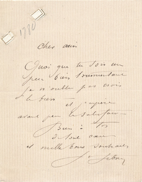 comédien Frédéric FEBVRE lot 7 lettres autographe signé 1 à Delisbes 1 à Sarcey