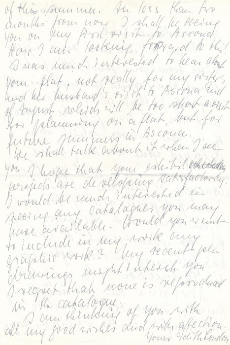 Edith LONDON peintre 7 lettres et cartes autographes signées correspondance