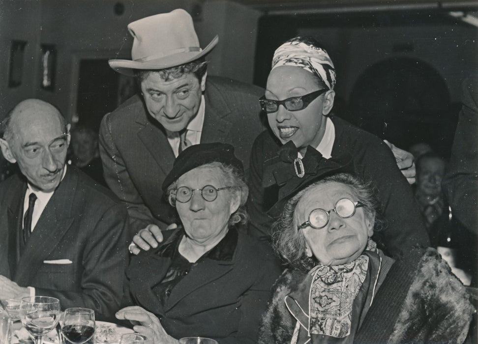 1959 Josephine Baker Roger Nicolas dîner vieillards Comité Fraternité photo