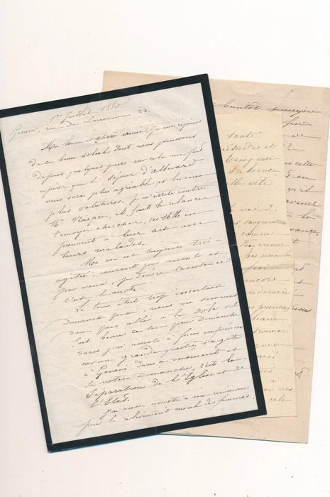 plus 90 lettres autographes adressées à l'autrice et poétesse Nathalie BLANCHET religion