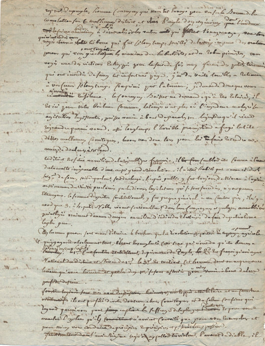 v. 1794 Révolution après Terreur section Panthéon Français manuscrit comité
