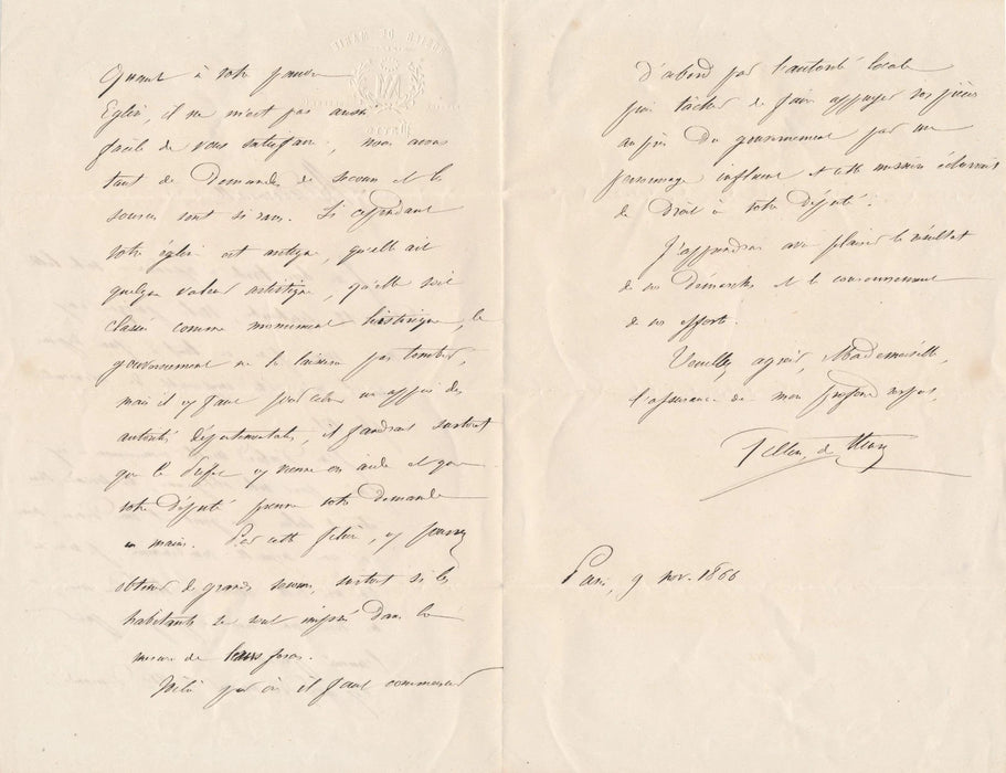 plus 90 lettres autographes adressées à l'autrice et poétesse Nathalie BLANCHET religion