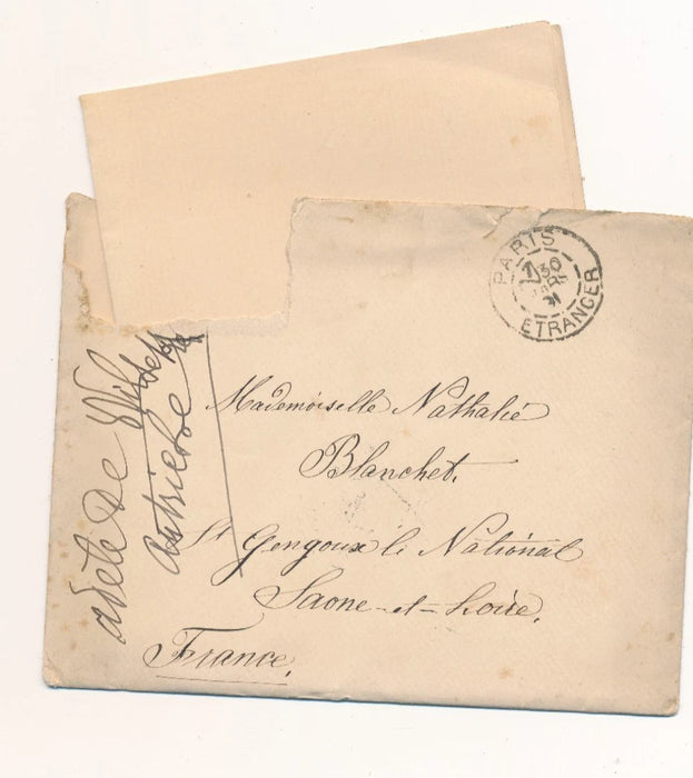 plus 90 lettres autographes adressées à l'autrice et poétesse Nathalie BLANCHET religion