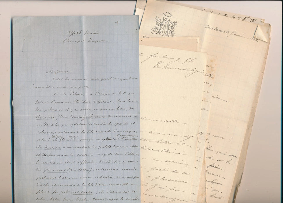 plus 90 lettres autographes adressées à l'autrice et poétesse Nathalie BLANCHET religion