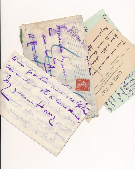 Bel ensemble Émile Perrault-Harry animalier et Myriam Harry autographes signée