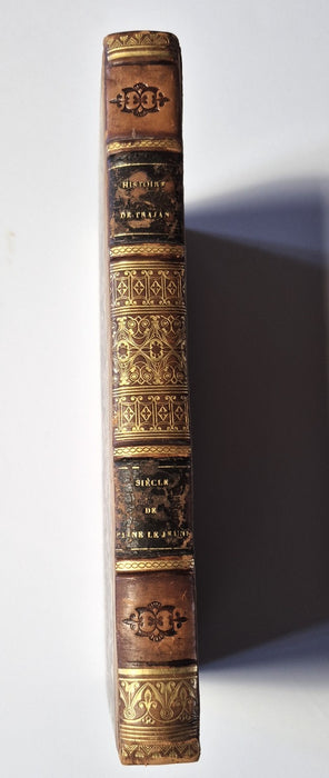 2 texte reliés Trajan Crevier 1807 Pline le Jeune esquisse littéraire 1825
