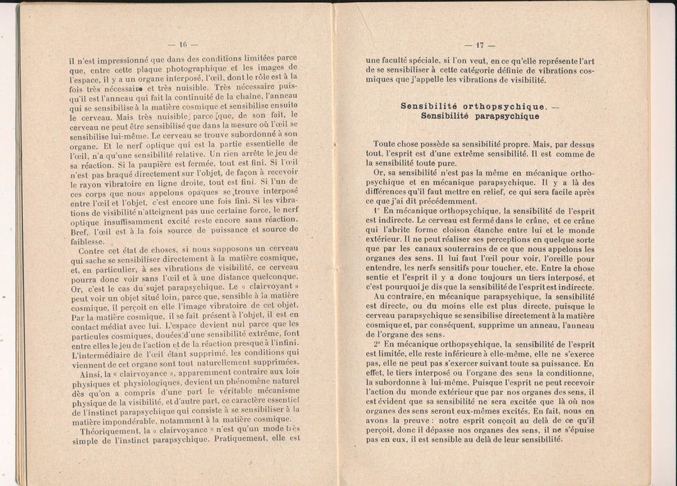 Bardonnet hypnotisme magnétisme occultisme Ponge forces rayonnantes 1916