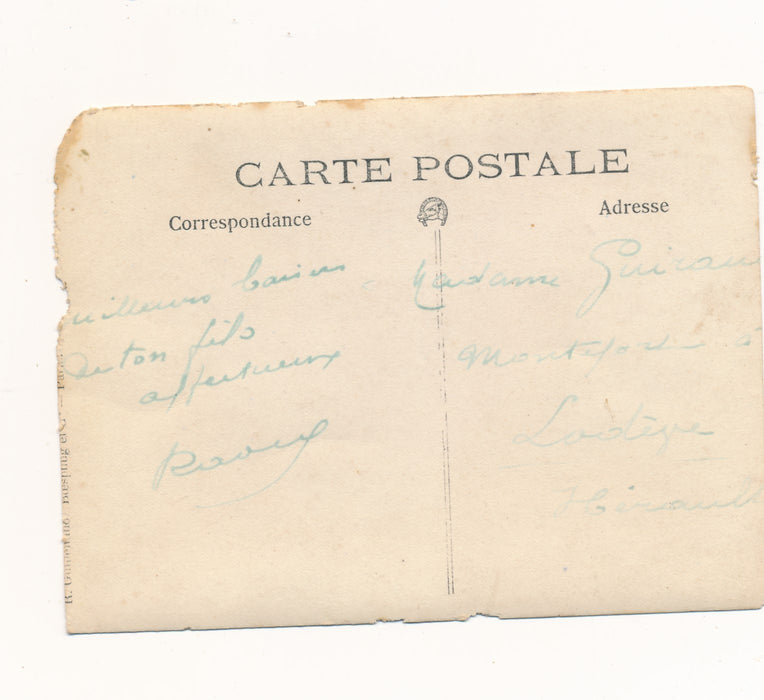 peintre Raoul Guiraud 2 photos une signée autographe photo photographie