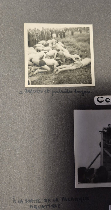 magnifique album ecole spéciale militaire inter armes plus de 130 photos 1944-47