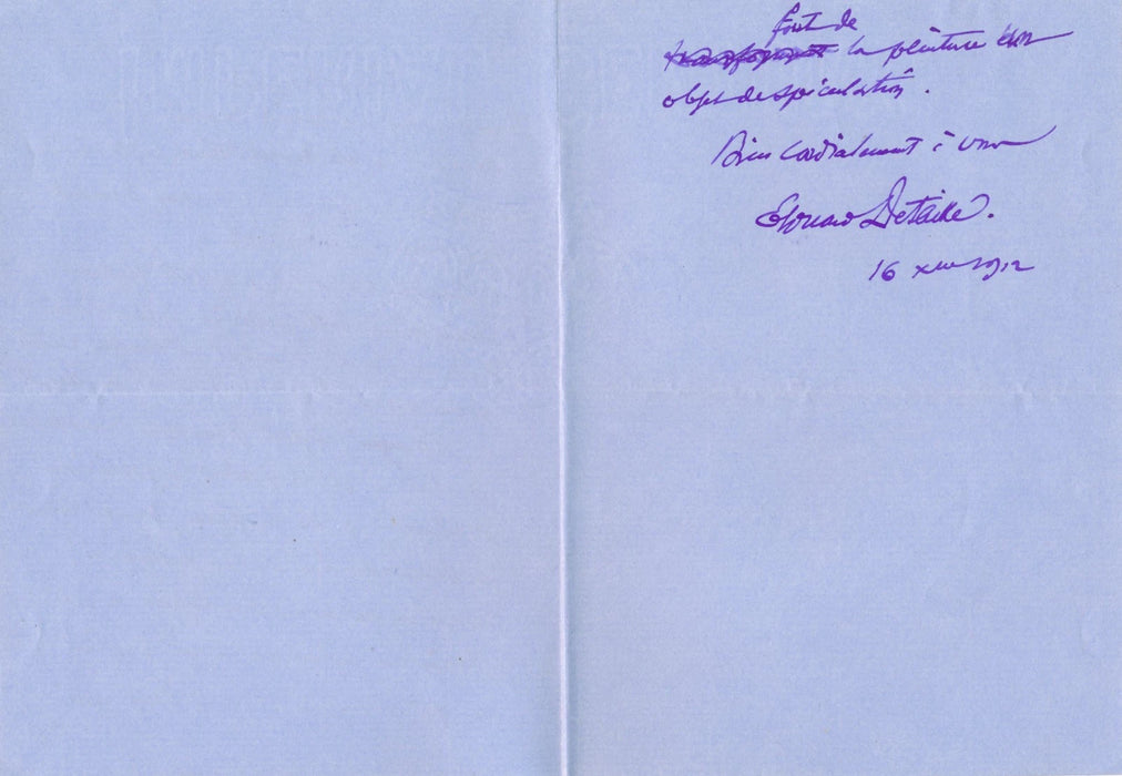 Edouard Detaille 4 lettres autographes bel ensemble droit de suite ami anglais