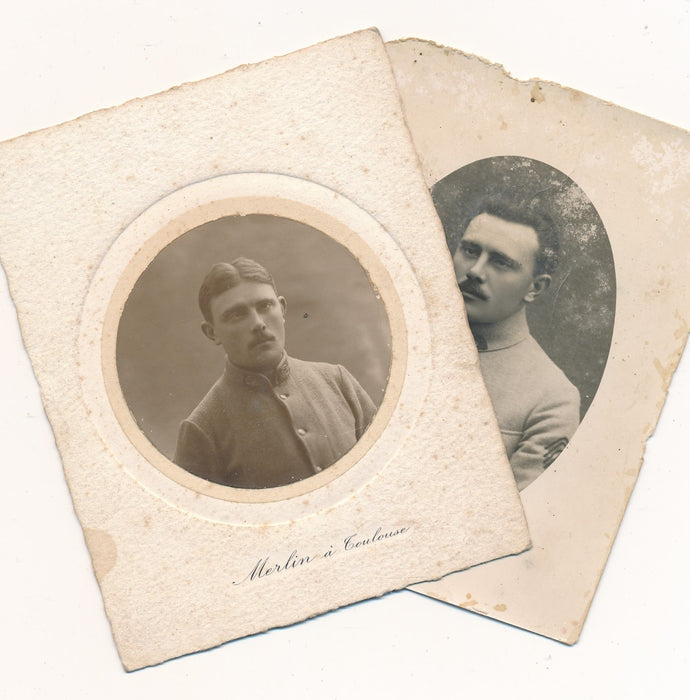 peintre Raoul Guiraud 2 photos une signée autographe photo photographie