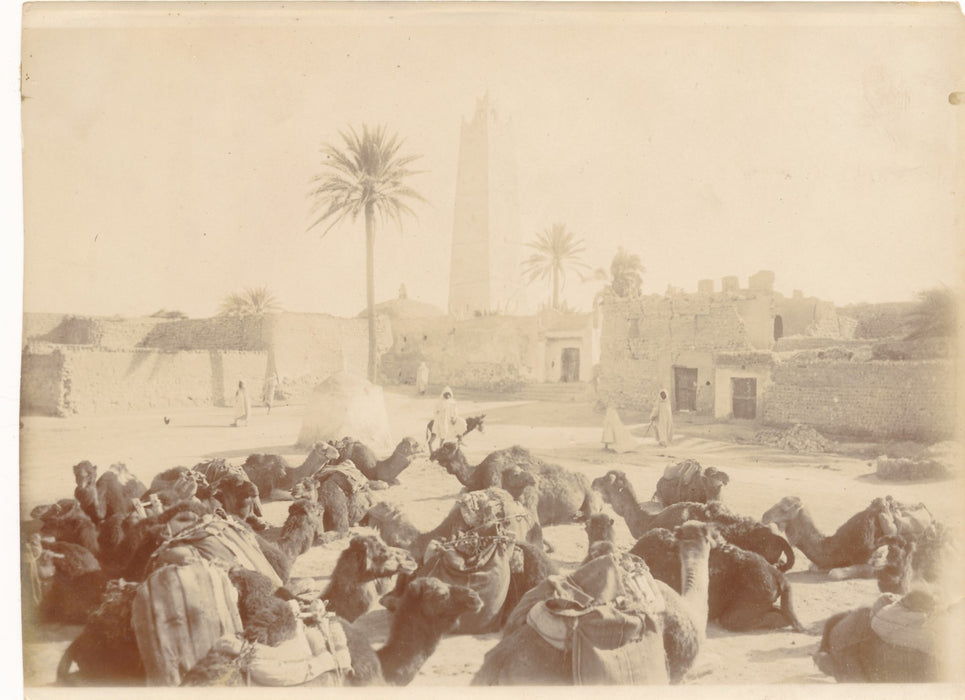 Algérie Ouargla 10 photographies époque colonie photos habitants bâtiments