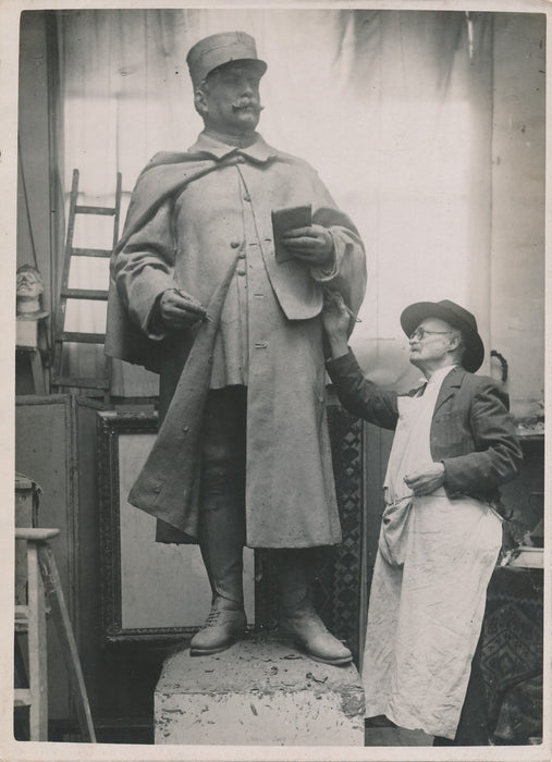 Statue maréchal Joffre sculpteur Edgard Boutry photo photographie