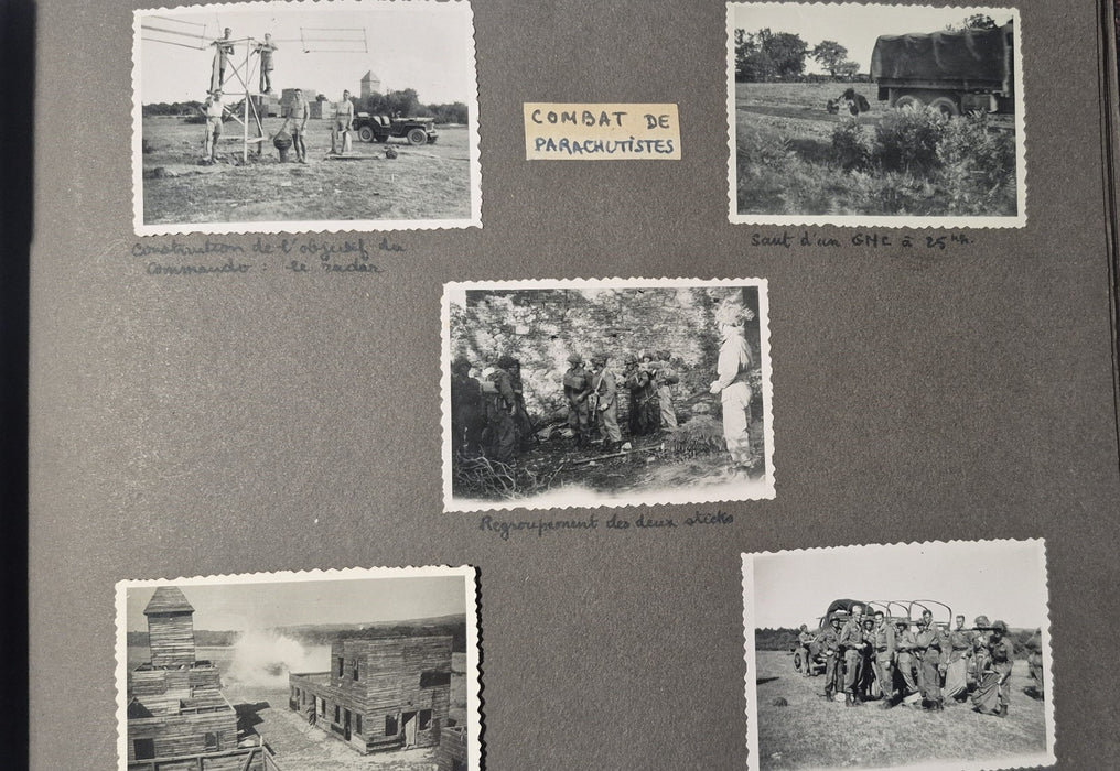 magnifique album ecole spéciale militaire inter armes plus de 130 photos 1944-47