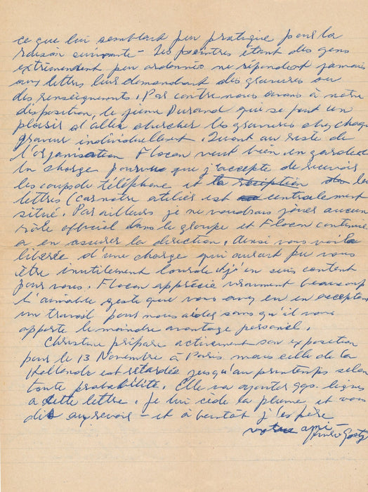 Christine BOUMEESTER Henri GOETZ  lettres autographe signées