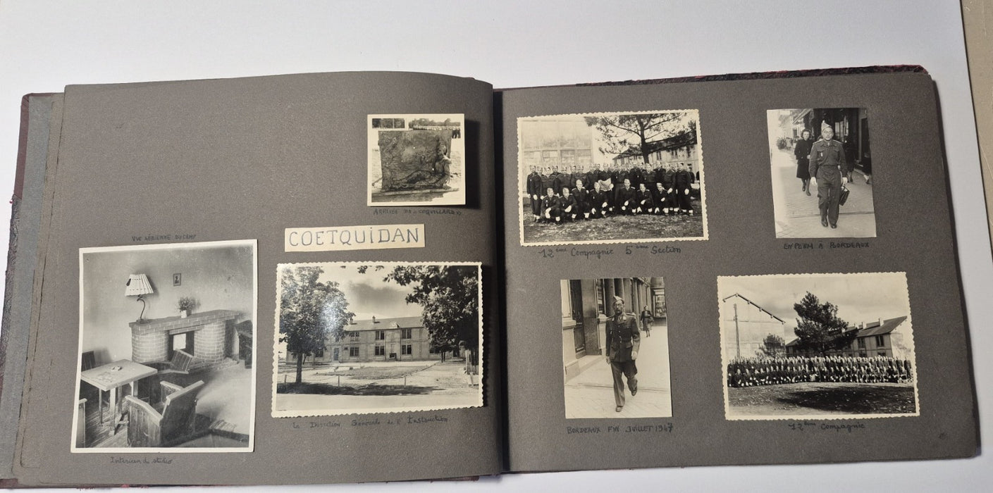 magnifique album ecole spéciale militaire inter armes plus de 130 photos 1944-47