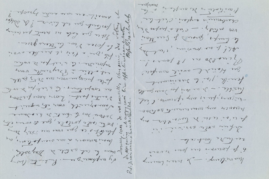 Alfred BACHELET au compositeur musical Gustave SAMAZEUILH belle lettre