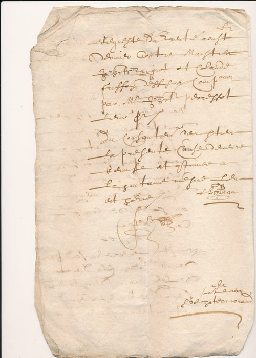 Claude Marquis de Châteaumorand Loire 4 documents époque 1640 1696