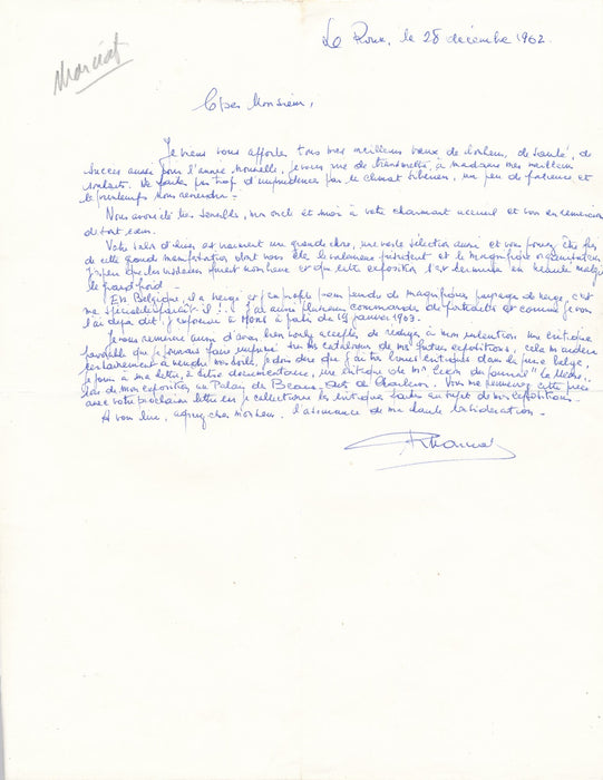 Belge peintre Robert Marciat 7 lettre autographe signée graveur DANIEL-GIRARD
