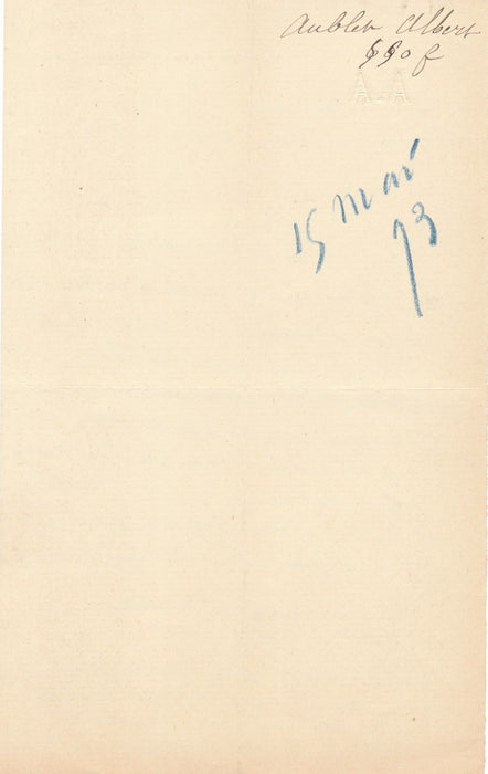 Albert Aublet vend des toiles lettre autographe signée et CAS Gustave Labat