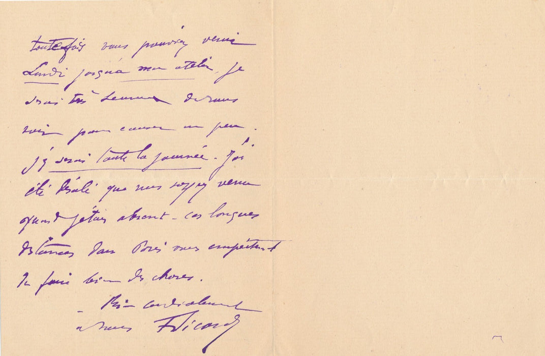 François SICARD 2 lettre autographe signée Le Bon Samaritain