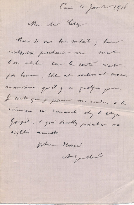 communard Albert Gouillé 3 lettres autographes Alexis Lebey docteur Goupil