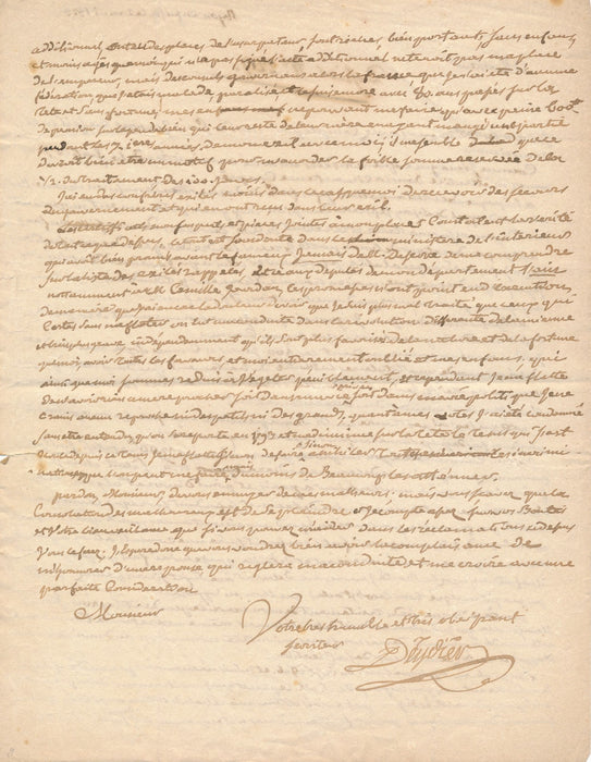 Ain Révolution 1799 Étienne Deydier 2 lettres autographes signées et 1 note