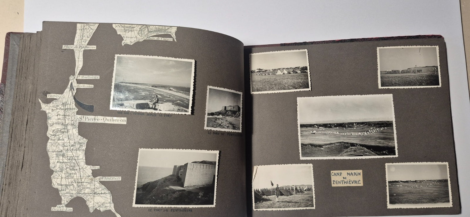 magnifique album ecole spéciale militaire inter armes plus de 130 photos 1944-47