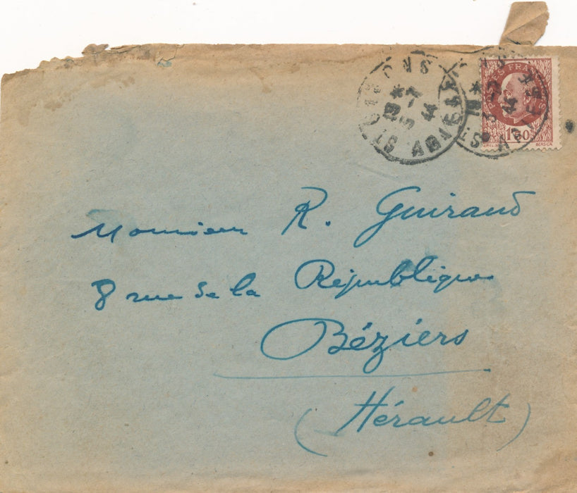peintre Joseph Bergès 2 lettres autographes Raoul Guirand Maurice Roganeau