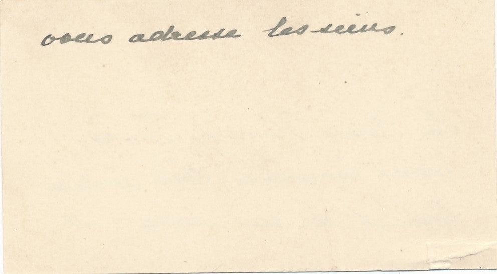 Prince Henri de France Henri d'Orléans carte visite non autographe